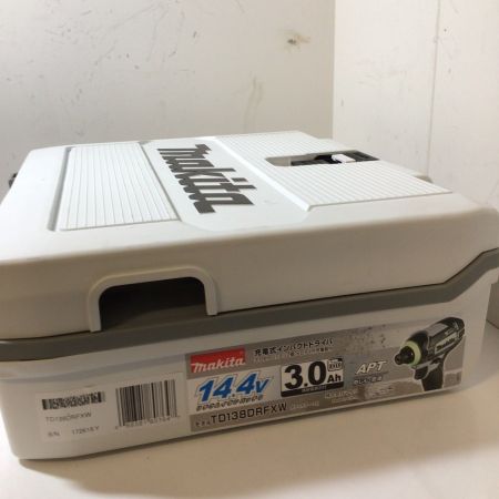  MAKITA マキタ 充電式インパクトドライバ 14,4V 3,0Ah TD138DRFXW