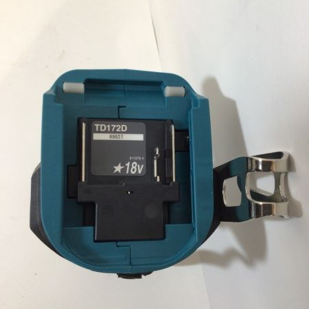  MAKITA マキタ 充電式インパクトドライバ 18V/6,0Ah バッテリー1個付 TD172DRGX