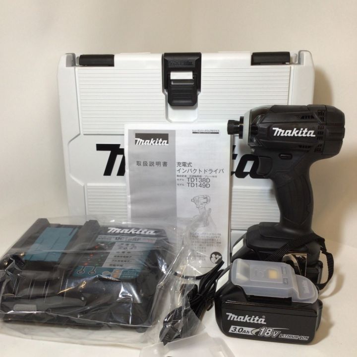 MAKITA マキタ 充電式インパクトドライバ 18V 3,0Ah TD149DRFXB｜中古  
