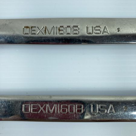  Snap-on スナップオン  スタンダードコンビネーションレンチ 2本セット OEXM180B/160B