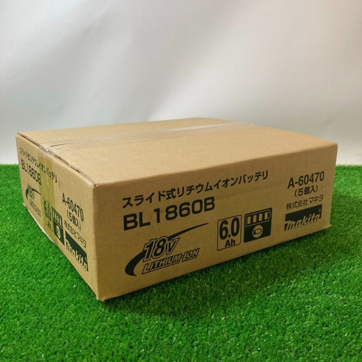 MAKITA マキタ メーカー純正品リチウムイオンバッテリ 18V/6.0Ah 5個セット BL1860B｜中古｜なんでもリサイクルビッグバン