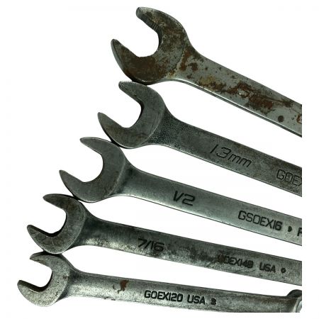  Snap-on スナップオン コンビネーションレンチ GSOEXM15/GOEXM130B/GSOEX16/GOEX14B/GOEX120 5本セット GOEXM130B