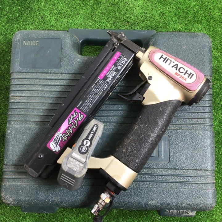 HITACHI 日立 常圧ピン釘打機 15mm~35mm ケース付 NP35A - 中古