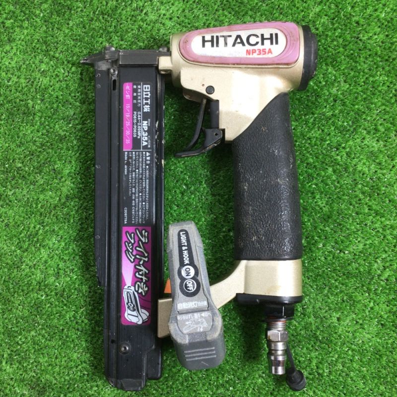 中古】 HITACHI 日立 常圧ピン釘打機 15mm~35mm ケース付 NP35A｜総合