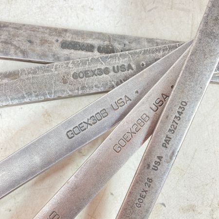  Snap-on スナップオン 12角 コンビネーションレンチ GOEXシリーズ GOEX42など5本組 GOEX42/GOEX36/GOEX30B/GOEX28B/GOEX26