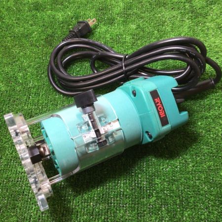  RYOBI リョービ コード式トリマ 二重絶縁 500W チャック径6mm ガイド付き TR-51