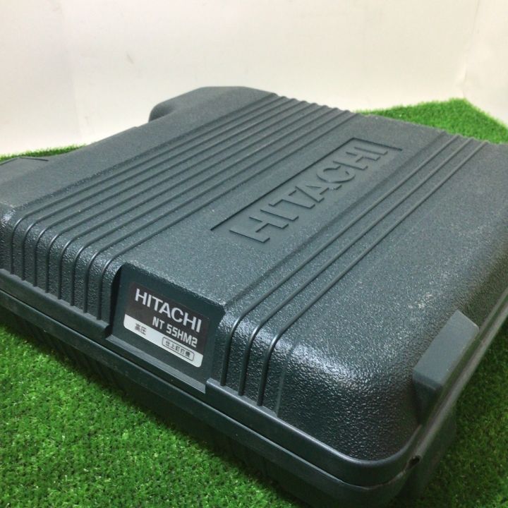 HITACHI 日立 55mm 高圧仕上釘打機 (エアダスタ付)ケース付 HITACHI 日立 55mm 高圧仕上釘打機 (エアダスタ付)ケース付