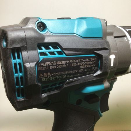  MAKITA マキタ 充電式震動ドライバドリル 40Vmax 付属品完備 HP001GRDX