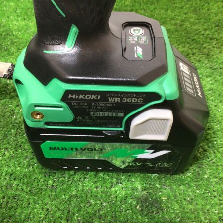  HiKOKI ハイコーキ コードレスインパクトレンチ 36V 充電器・ケース・バッテリー1個付属 WR36DC