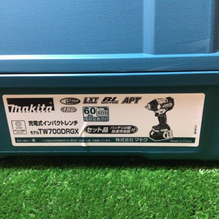  MAKITA マキタ 充電式インパクトレンチ 18V/6,0Ah 付属品完備 ブルー TW700DRGX