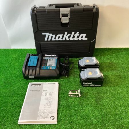  MAKITA マキタ 18Vコードレスインパクトドライバ TD172DGX AP