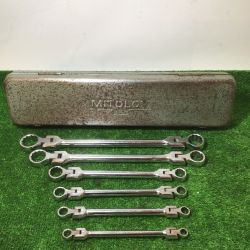 ** MITOLOY 水戸工業 ミトロイ フレックス 首振りメガネレンチ 6点セット Bランク