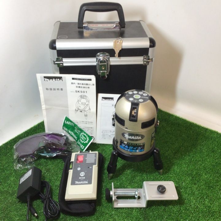 MAKITA マキタ 屋内・屋外兼用 レーザー墨出し器 フルライン ケース・受光器付 SK501｜中古｜なんでもリサイクルビッグバン