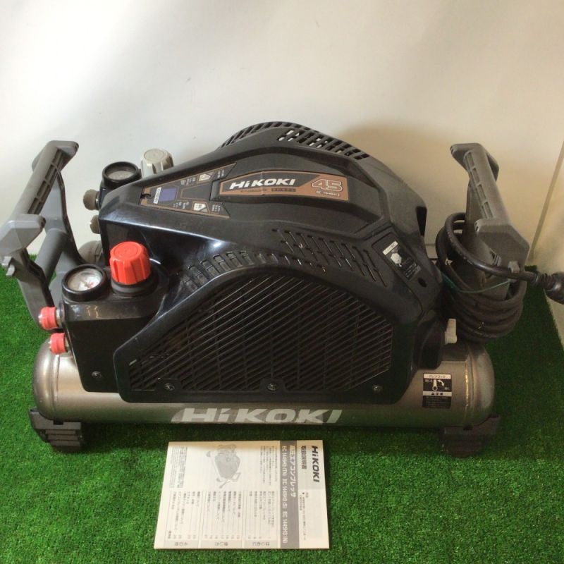 中古】 HiKOKI ハイコーキ 高圧エアコンプレッサー タンク容量12L