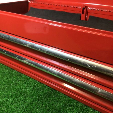  不明 メーカー不明 2段式ツールボックス 赤 