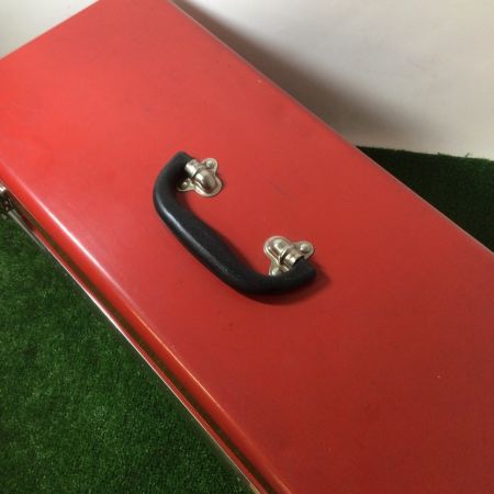  不明 メーカー不明 2段式ツールボックス 赤 
