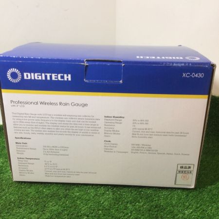   DEGITECH デジテック 雨量計ProFEssional Wireless Rain Gauge XC-0430