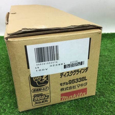  MAKITA マキタ 100mm ディスクグラインダ コード式 960W 付属品完備 9533BL
