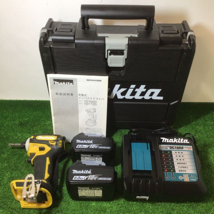 MAKITA マキタ 充電式インパクトドライバ 18V/6,0Ah 付属品完備 TD172DGX FY イエロー｜中古｜なんでもリサイクルビッグバン