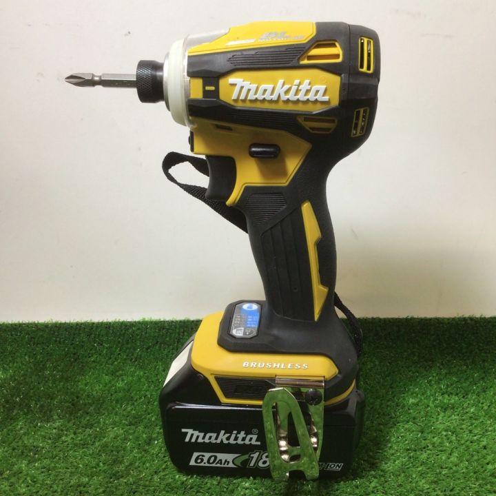 MAKITA マキタ 充電式インパクトドライバ 18V/6,0Ah 付属品完備 TD172DGX FY イエロー｜中古｜なんでもリサイクルビッグバン