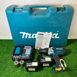 ** MAKITA マキタ 充電式インパクトレンチ 18V/6,0Ah バッテリー2個付 TW450D Bランク