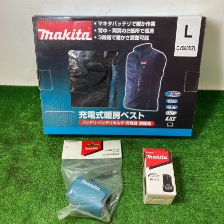  MAKITA マキタ 充電式暖房ベスト Lサイズ 10,8V （ホルダー・バッテリ1個付属） CV200DZ ブラック