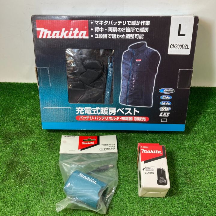 MAKITA マキタ 充電式暖房ベスト Lサイズ 10,8V （ホルダー・バッテリ1個付属） CV200DZ  ブラック｜中古｜なんでもリサイクルビッグバン