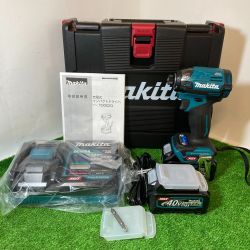 ＊＊ MAKITA マキタ 充電式インパクトドライバ 40Vmax バッテリ2個・充電器・ケース付き TD002GRDX Sランク