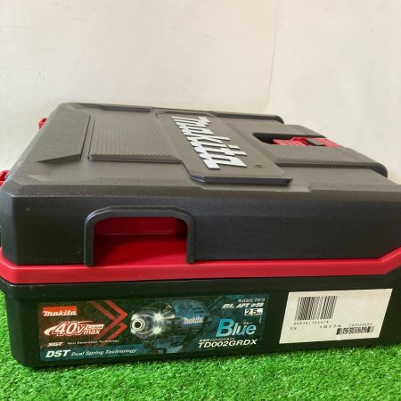  MAKITA マキタ 充電式インパクトドライバ 40Vmax バッテリ2個・充電器・ケース付き TD002GRDX