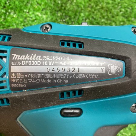  MAKITA マキタ 充電式ドライバドリル 10,8V 付属品完備 DF030DWX