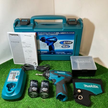  MAKITA マキタ 充電式ドライバドリル 10,8V 付属品完備 DF030DWX