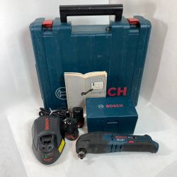 ** BOSCH ボッシュ 10,8V 充電式マルチツール （充電器・バッテリ2個・先端工具・ケース付） GMF10.8V-LI Bランク