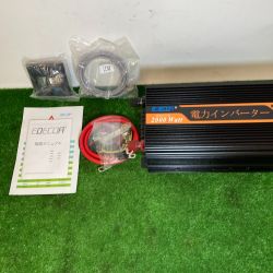 ** EDECOA 電力インバーター 12V 出力100V 定格出力2000W 取説・リモコンなど付属品付 DPM20 Sランク