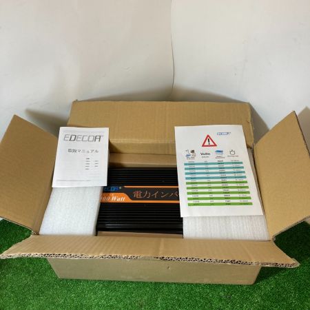  EDECOA 電力インバーター 12V 出力100V 定格出力2000W 取説・リモコンなど付属品付 DPM20