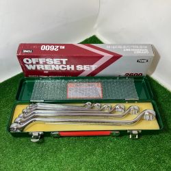 ** TONE トネ OFFSET 45°メガネレンチセット インチ 6点  No.2600 Aランク