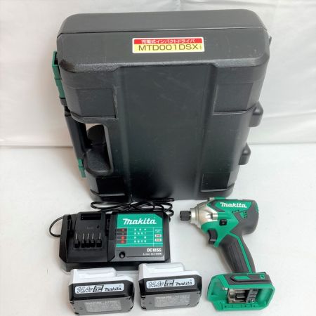  MAKITA マキタ 14,4V 充電式インパクトドライバ MTD001D バッテリ2個・充電器・ケース付 MTD001D