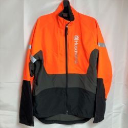 ** Husqvarna ハスクバーナ フォレストジャケット サイズS 46/48 582 33 14-46 ブラック×オレンジ Aランク