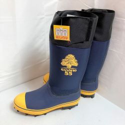 ** ミツウマ 岩礁 55NS スパイク付き安全靴 長靴 27cm 濃紺 Sランク