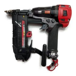 ** MAX マックス 25-50mm 高圧釘打機 スーパーネイラ ケース付 HA-50F3(D) Cランク