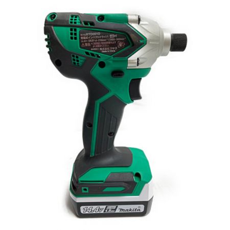  MAKITA マキタ 14.4V 充電式インパクトドライバ バッテリ2個・充電器・ケース付 MTD001DSX グリーン