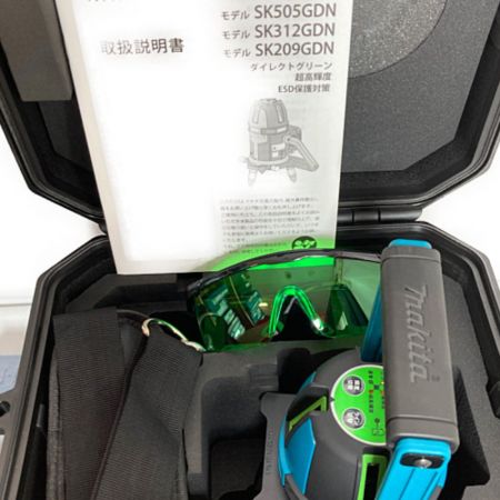  MAKITA マキタ グリーンレーザー 墨出し器 （バッテリ1個・充電器・三脚・受光器・ケース付） SK505GDN ブルー