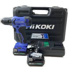 ** HiKOKI 2ES 10.8V コードレスドライバドリル （バッテリ2個・充電器・ケース付） FDS12DAL パープル Bランク