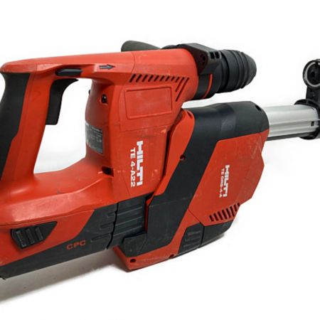  Hilti ヒルティ 21.6V 充電式ハンマドリル （バッテリ2個・充電器・集じん機・ケース付） TE4-A22 レッド