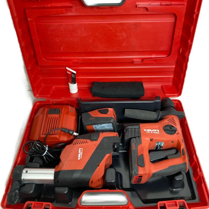 中古】 Hilti ヒルティ 21.6V 充電式ハンマドリル （バッテリ2個・充電