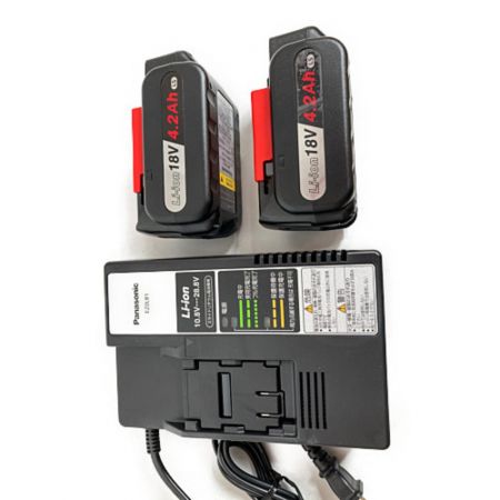  Panasonic パナソニック 18V 充電式振動ドリル＆ドライバー （バッテリ2個・充電器・ケース付） ez7950ls2s-h ブラック