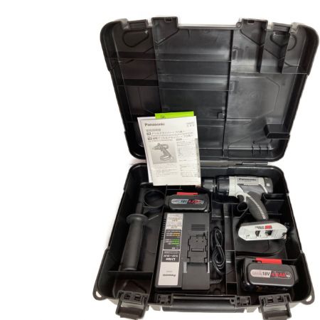  Panasonic パナソニック 18V 充電式振動ドリル＆ドライバー （バッテリ2個・充電器・ケース付） ez7950ls2s-h ブラック