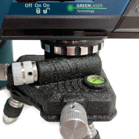  BOSCH ボッシュ グリーンレーザー墨出し器 社外製三脚・純正ソフトケース付、受光器なし　12ライン GLL3-60XG PROFESSIONAL ブラック×ブルー