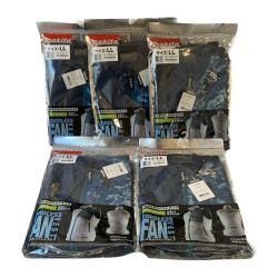 ＊＊ MAKITA マキタ 充電式ファンジャケット　LLサイズ　5着セット　※ファンユニット他別売り　② FV210DZ ブルー Sランク