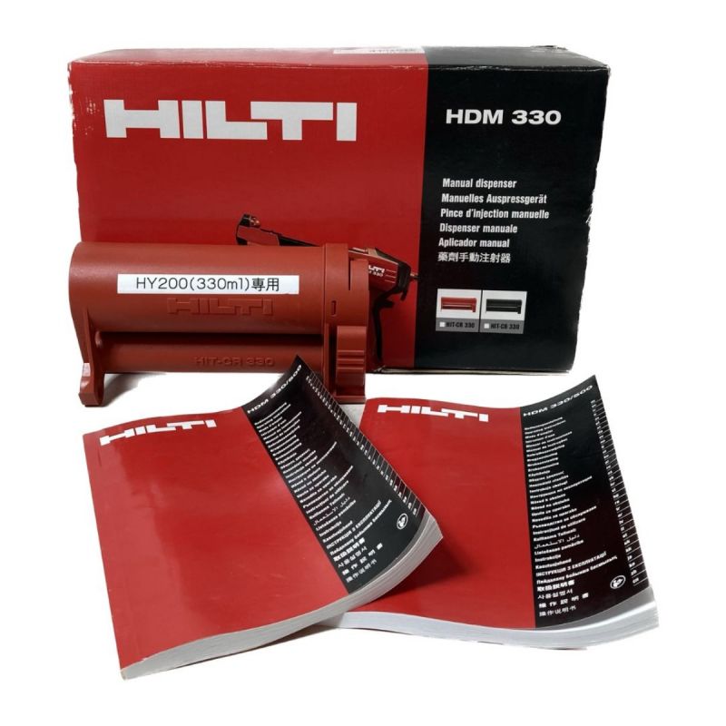 中古】 Hilti ヒルティ HDM 手動式接着剤ディスペンサー HDM330 レッド ...