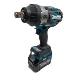 ＊＊ MAKITA マキタ 40Vmax 充電式インパクトレンチ 差込角19mm 最大締め付けトルク1350Nm （バッテリ2個・充電器・ケース付） TW001 TW001GRDX ブルー Bランク